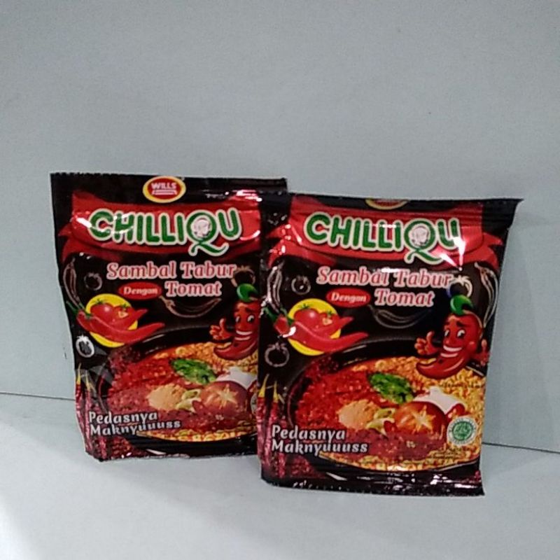 CHILLIQU SAMBAL TABUR DENGAN TOMAT 7 GR