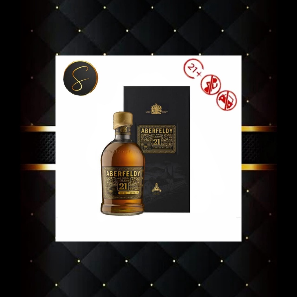 ABERFELDY 21 YEARS OLD OAK HIGHLAND SINGLE MALT SCOTCH WHISKY 700 ML