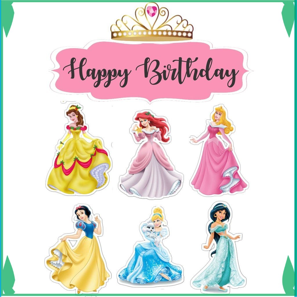 

TOPER KUE TOPPER CAKE ULANG TAHUN / HIASAN KUE PRINCESS DISNEY FADHILSOUVENIR