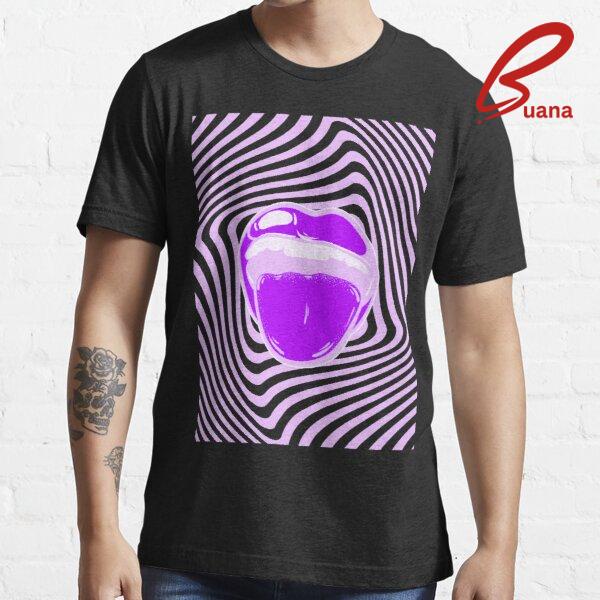 Kaos Pria Hypnotic mouth Aphex twin trippy pattern crystal castles Premium Custom 608