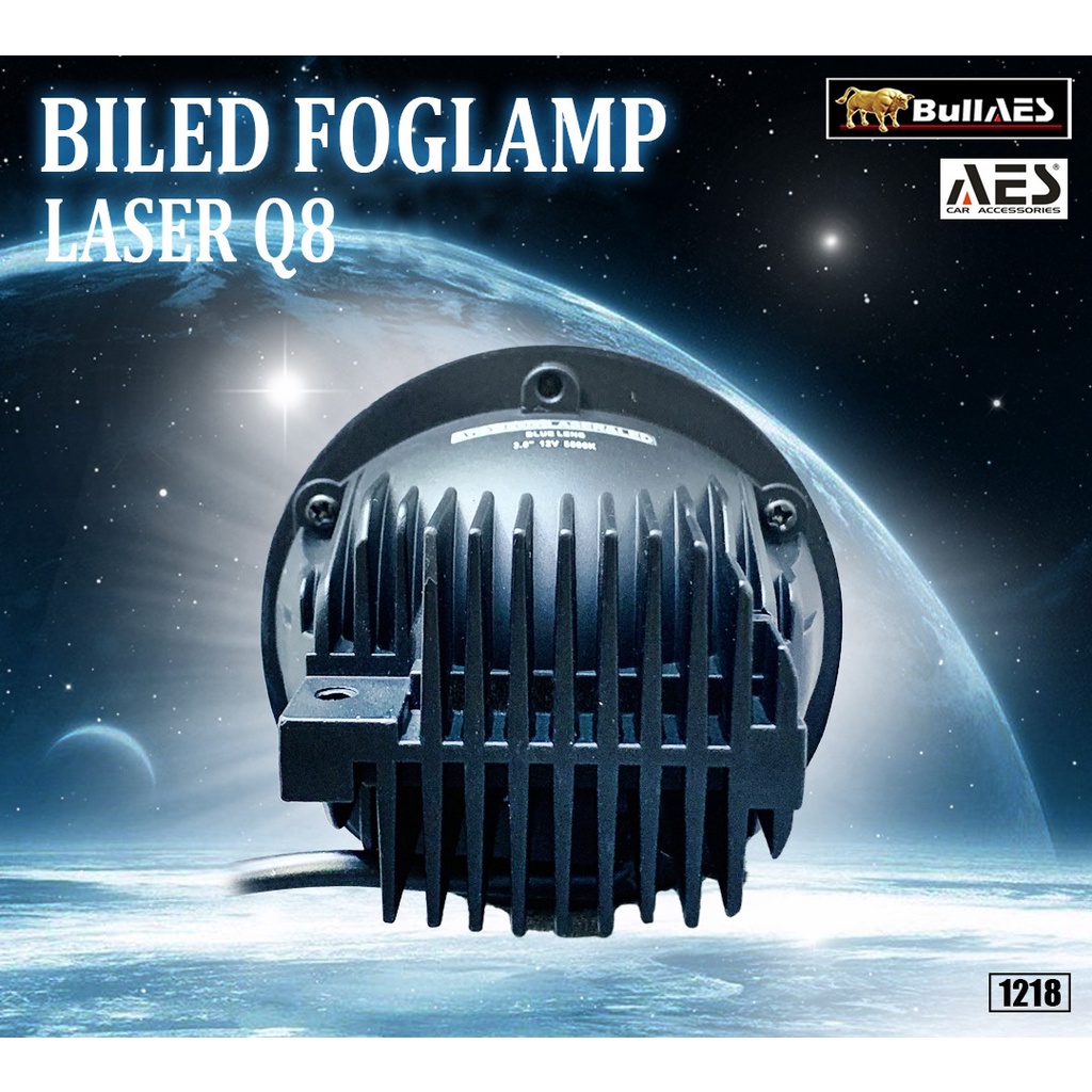 Foglamp Biled AES Q8 LASER Hi loo 45 Watt Warranty 1 year