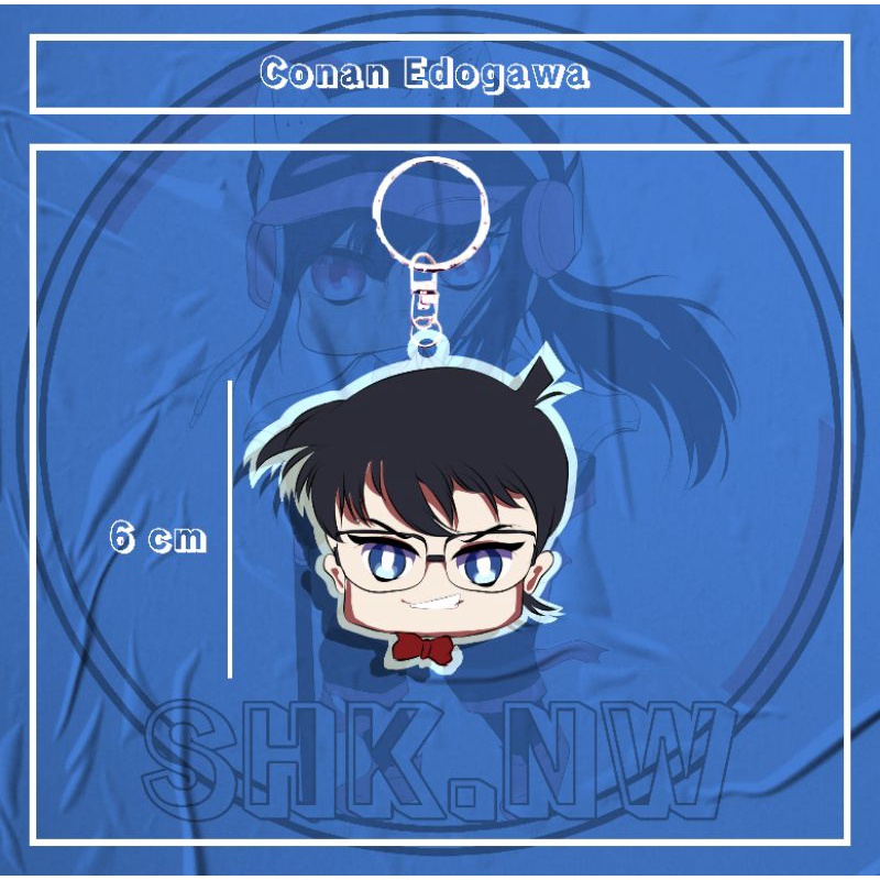 Keychain Conan Edogawa Detektif Conan ||Gantungan kunci Conan||original fanart||key chain