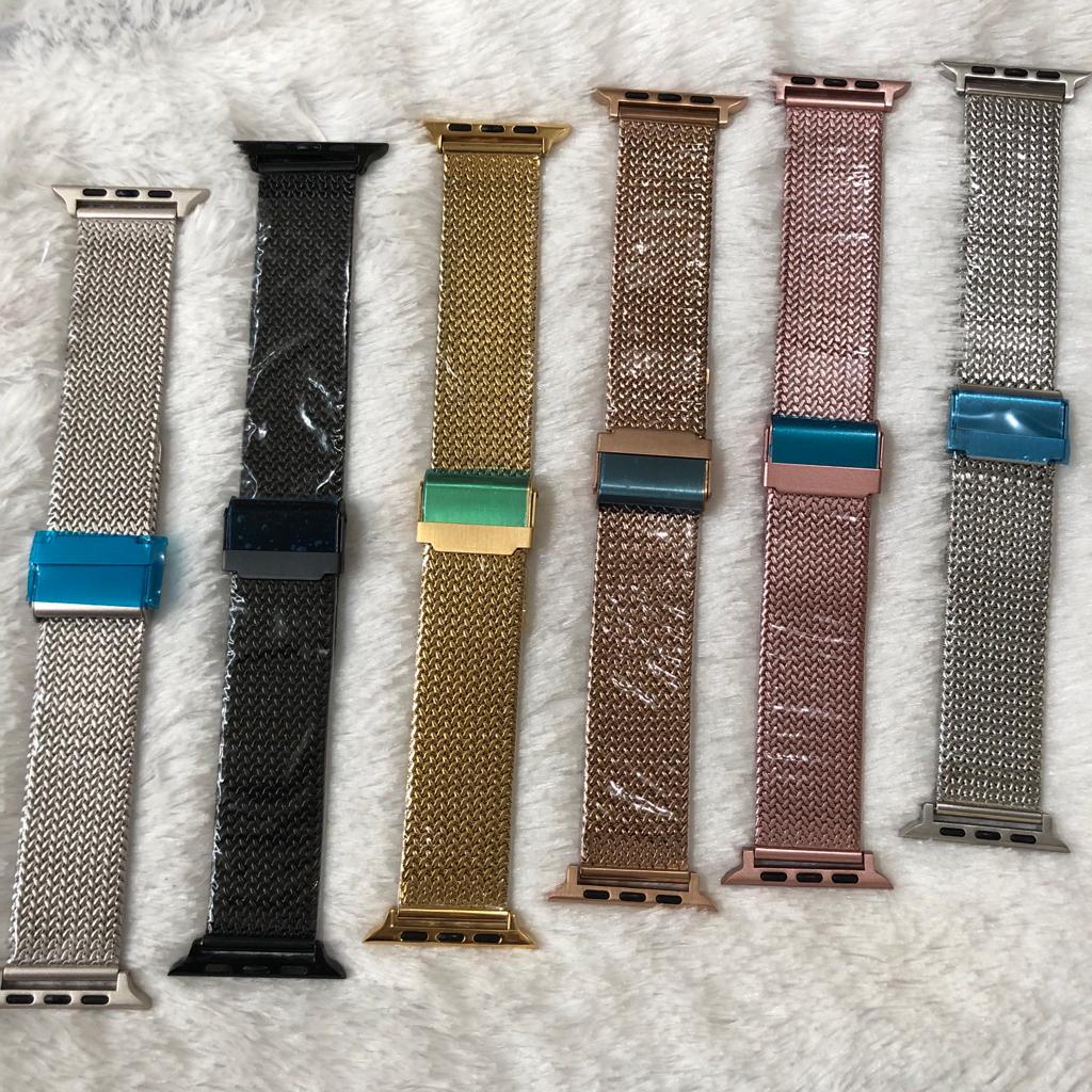 Strap Apple Watch Milanese Shark Mesh Series 1 2 3 4 5 SE 6 7 8 Ultra