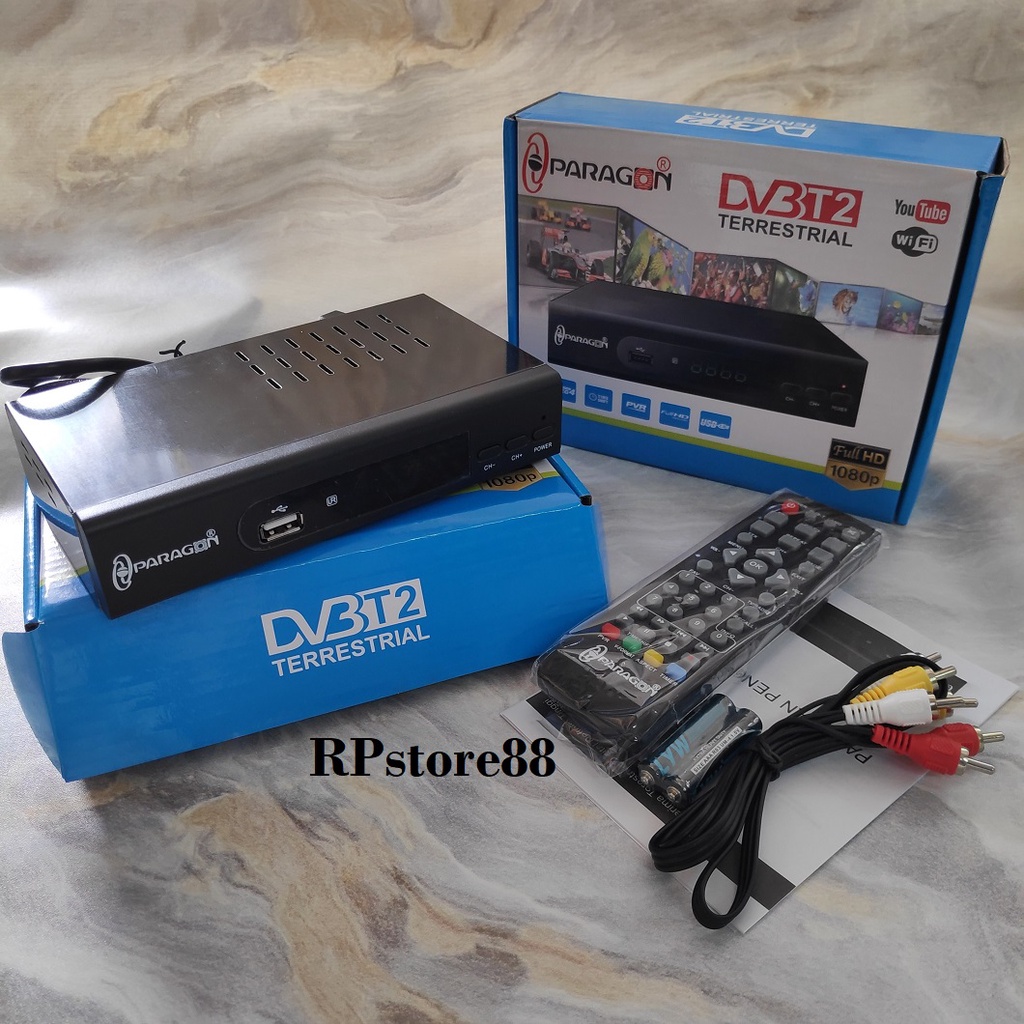 SET TOP BOX PARAGON DVB-T2 DIGITAL TV KOMINFO RESMI - STB PARAGON