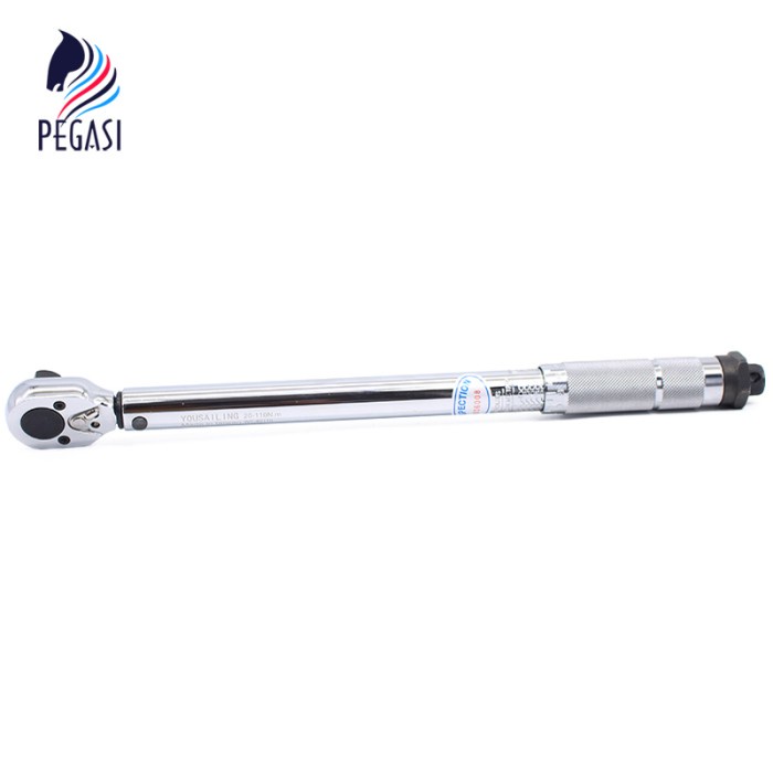 Gagang Kunci Shock Torsi Torque Wrench Two Way Spanner 1/4 5 sd 25nm