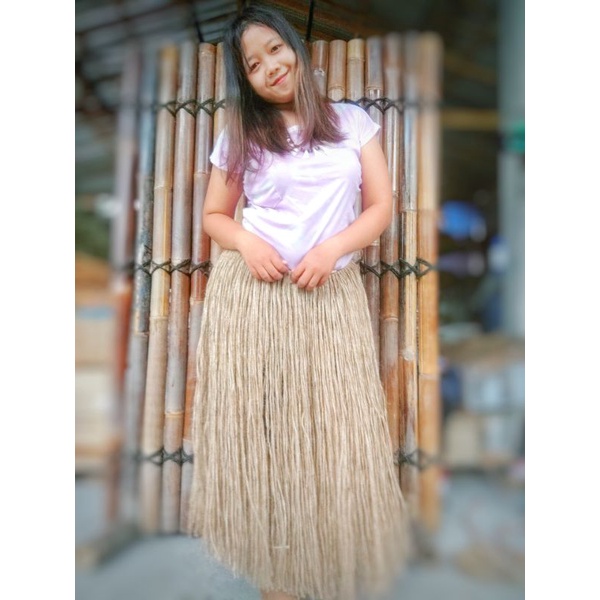 RUMBAI GONI ROK RUMBAI ADAT PAPUA DEWASA 70CM NATURAL KOSTUM TARI DAN KARNAVAL