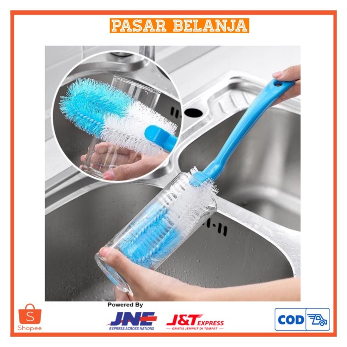Pembersih Sikat Botol Gelas Flexible Serbaguna Sikat Botol Susu Bayi Serbaguna