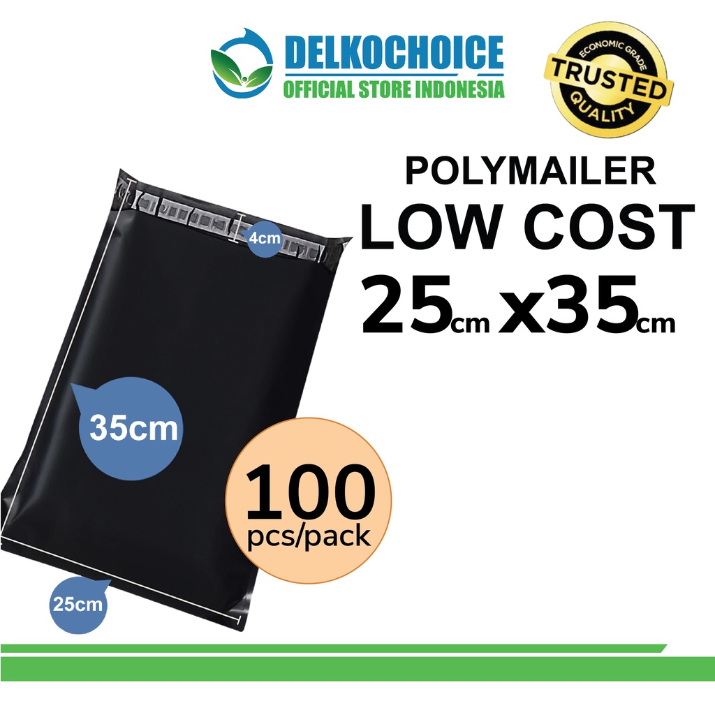 

Plastik Polymailer PACK LOW COST Amplop Polimailer HITAM 25x35 RUSFET