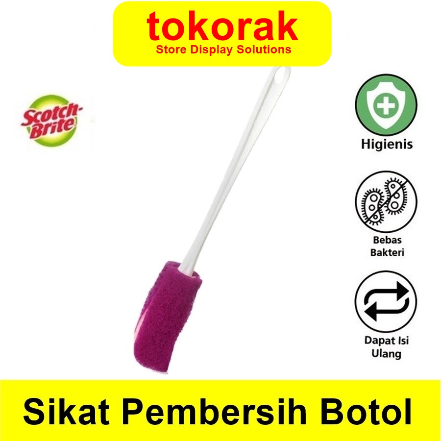 3M SCOTCH BRITE SIKAT BOTOL DBC-01 SABUT SPONS PEMBERSIH BOTOL