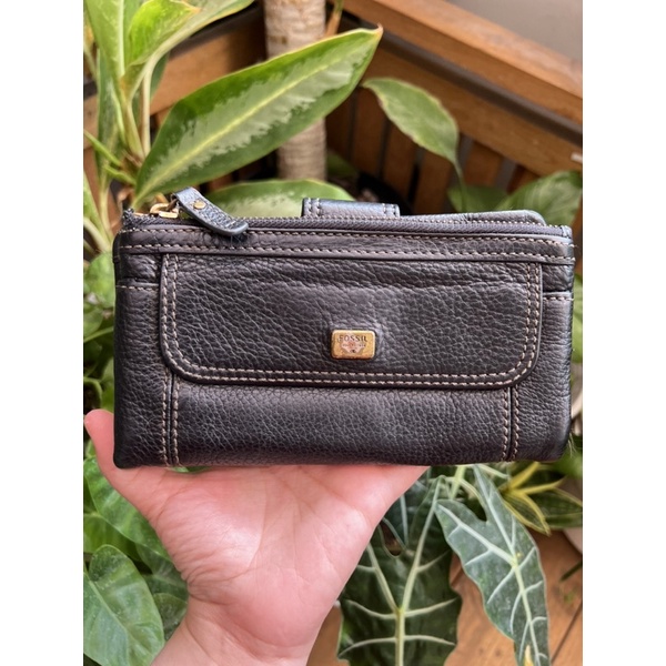 Fossil Wallet Hitam Vintage (Preloved)