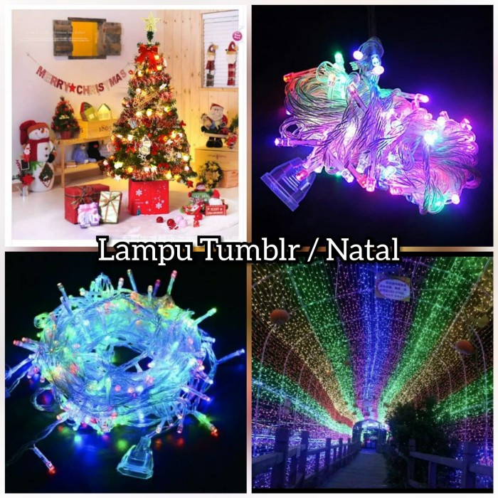 T0P LAMPU TUMBLR NATAL TWINKLE HIAS DEKORASI PANGGUNG CAFE - POHON NATAL NICE