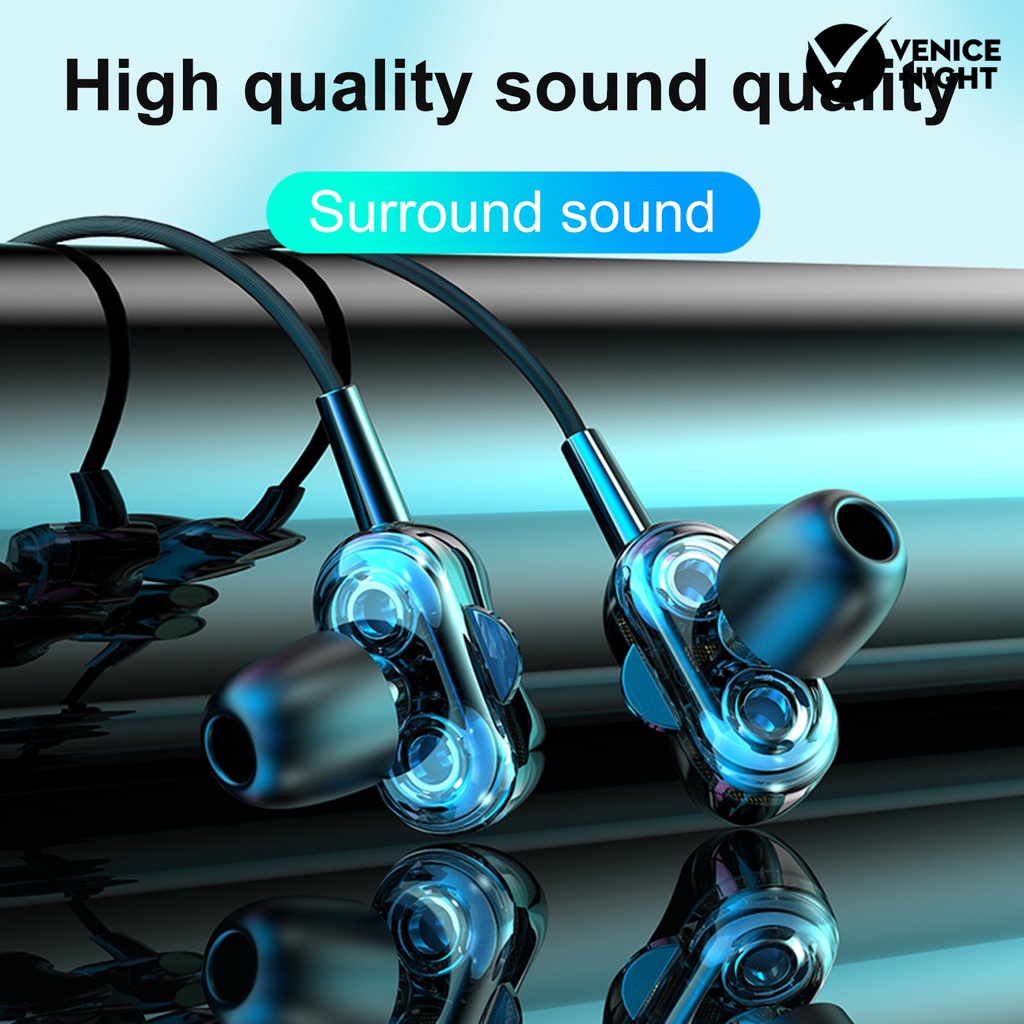 (VNEP) (Berkabel) K9 Universal Dynamic Heavy Bass Stereo In-ear Phone Earphone dengan Mic