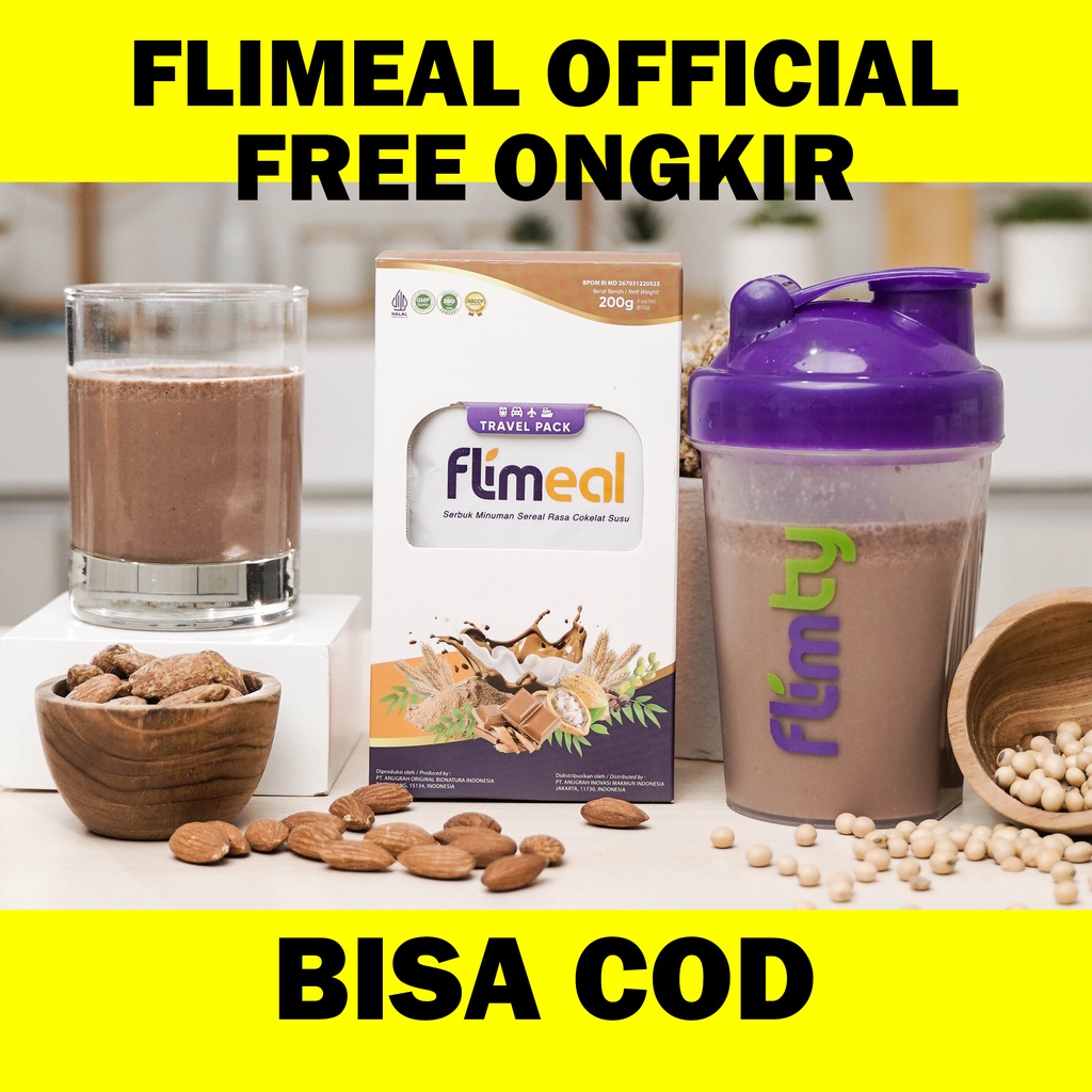 

Flimeal Meal Replacement Travel Pack Tanpa Box Travel Pack (isi 4 sachet) - Rasa Coklat Susu