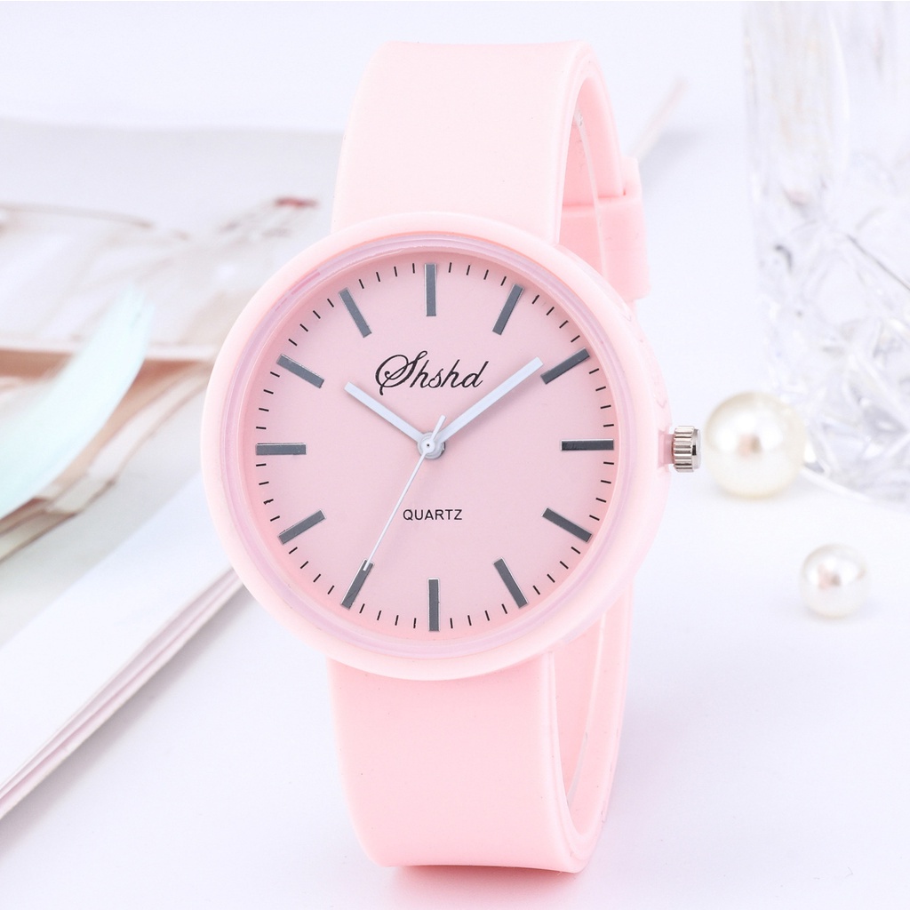 OVERFLOWS.ID JAM TANGAN JAM TANGAN WANITA ANALOG SILICOKON CANDY / JAM TANGAN FASHION PASTEL WANITA SHSHD IMPORT WATCH MURAH