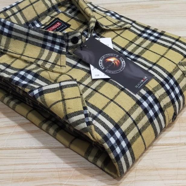 Kemeja Flanel Lengan Pendek Kemeja Pria Casual Flanel Pendek Kotak - art3, XXL