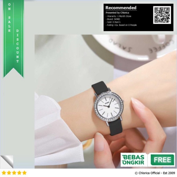 Dijual SKMEI Jam Tangan Analog Wanita - 1969 - Silver Black SKMEI Berkualitas