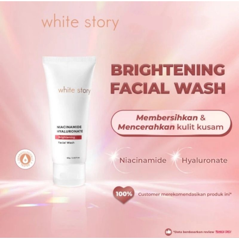 WHITE STORY HYDRATING FACE ESSENCE BRIGHTENING FACIAL WASH
