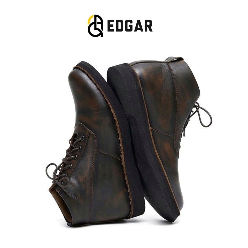 OC-EDGAR SEPATU BOOT PRIA KULIT ASLI BEST QUALITY READY