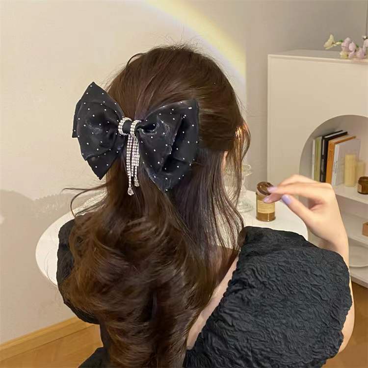 Caliloops Jepit Rambut Pita Besar Korea Dewasa Wanita Berlian Champa