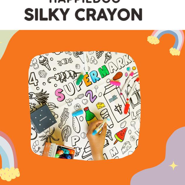 

Bundling Happiedoo Silky Crayons + Giant Coloring Sheets - 1Gambar+Crayons