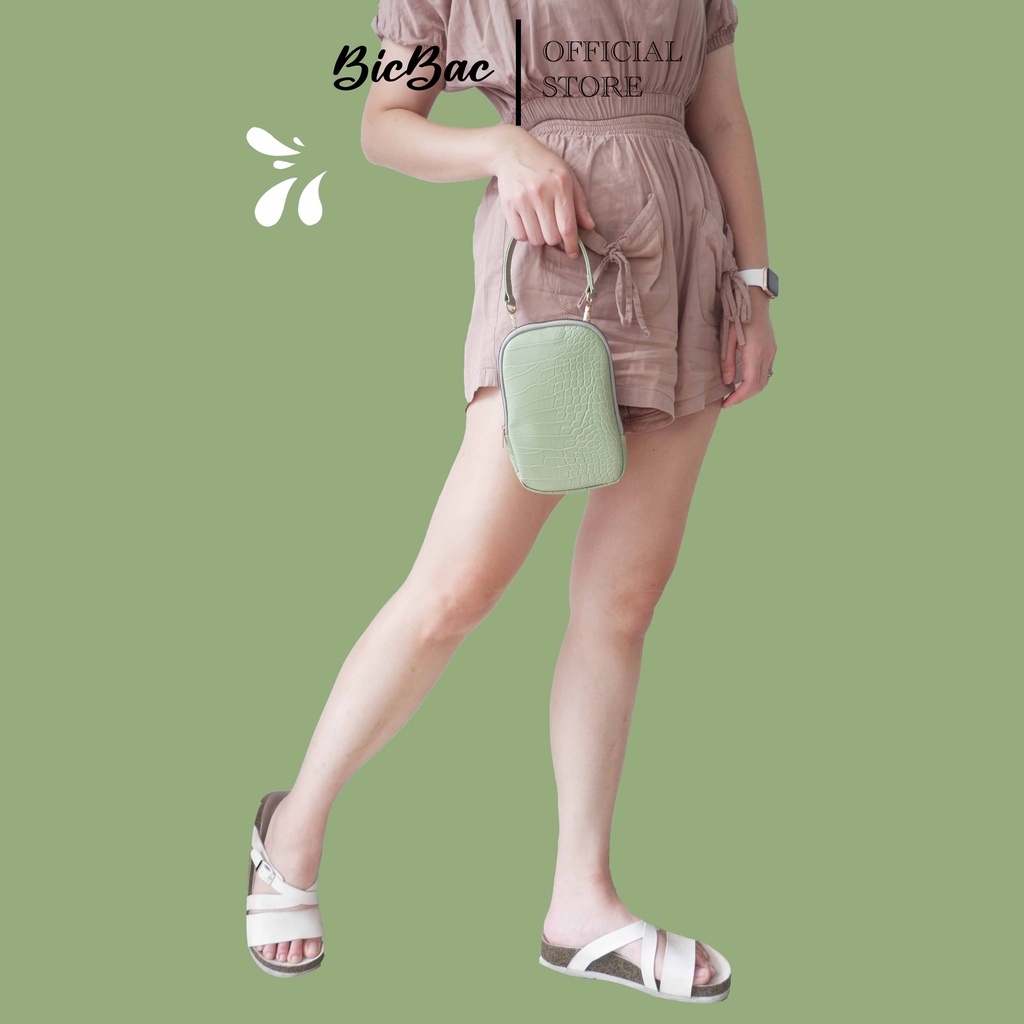 BICBAC PHONE TAS TEMPAT HP HANDPHONE SELEMPANG SLING BAG SLINGBAG LEATHER CROCODILE PREMIUM MINI KECIL DOMPET POCKET WANITA CEWEK PEREMPUAN
