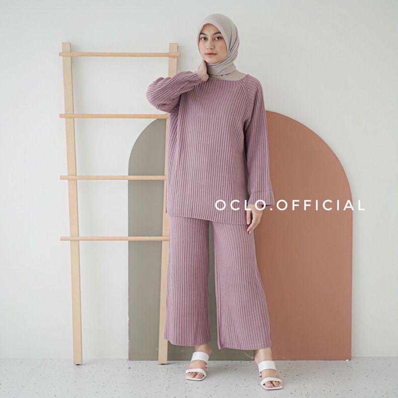 Famaira Set Knit | Setelan One Set Knit Premium Sweater