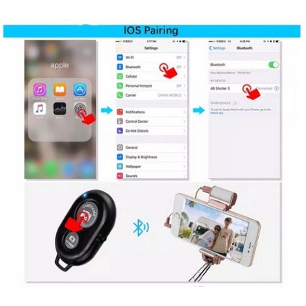 Remote Bluetooth Remote Shutter Kamera Android ios