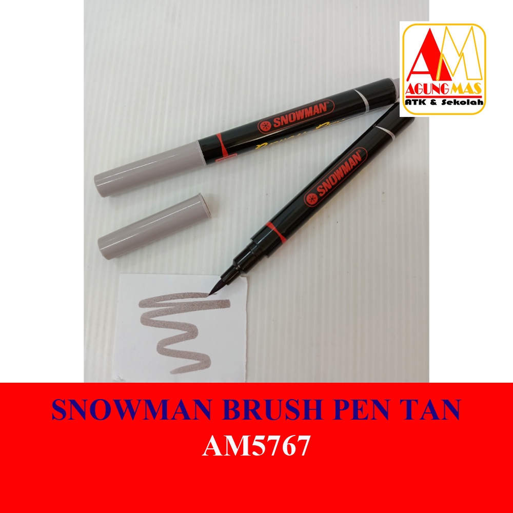 

SNOWMAN BRUSH PEN TAN