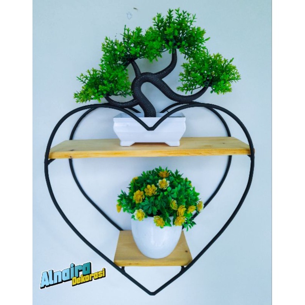 RAK DINDING BESI LOVE/RAK DINDING MINIMALIS