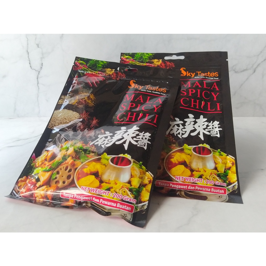 

Bumbu Mala Spicy Chilli Vegetarian 200gr Sky Tastes