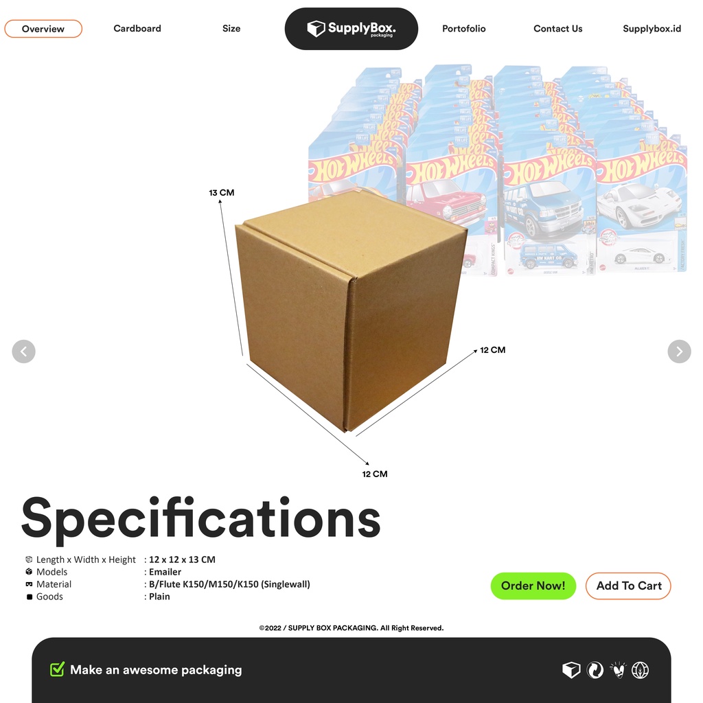 

KARDUS BOX PACKAGING 12 x 12 x 13 CM | Kardus | Cardboard