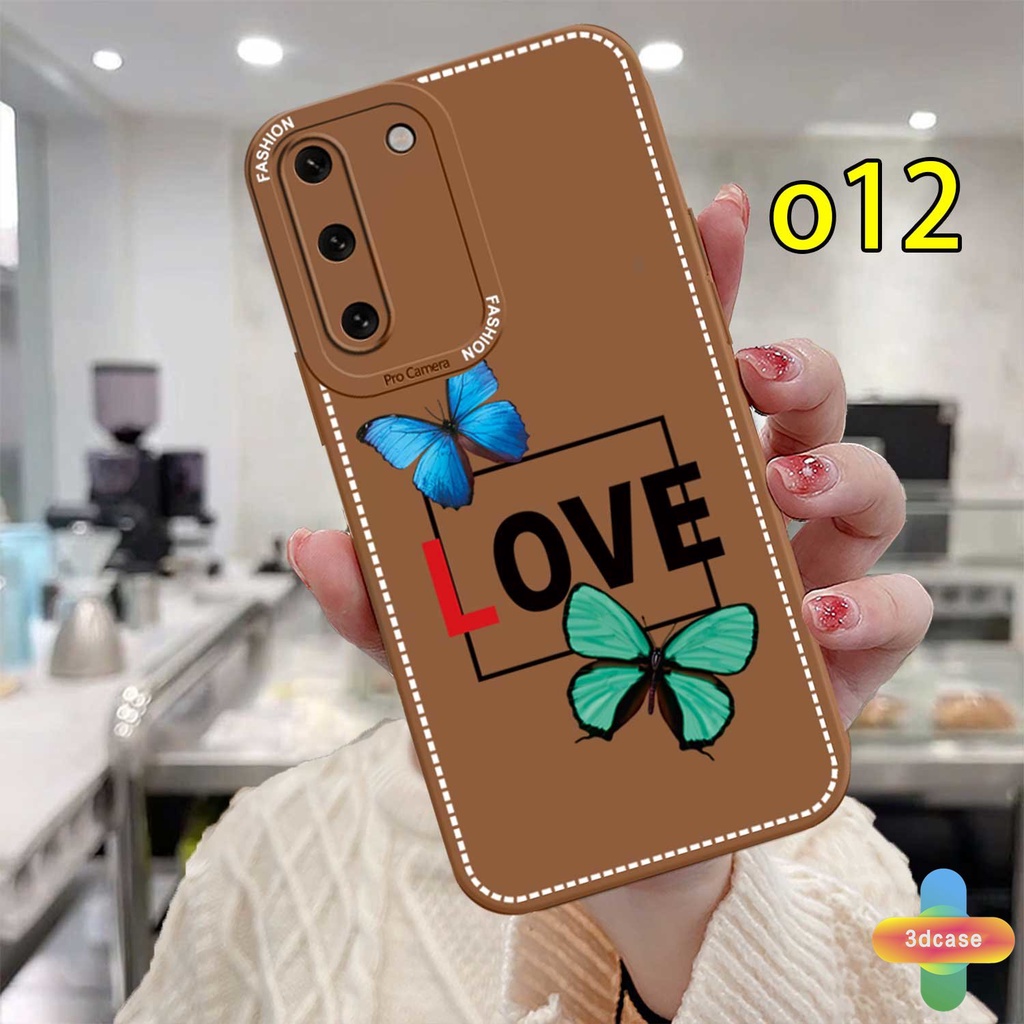 Case HP Samsung A52 A32 A12 A51 A03S A10S A50 A20S J7 Prime A02S A20 A72 A50S A10 A30S A52S A30 M12 M10 M01S A54 A15 A16 A9 A5 Y12 Y20 A12 Sweetly Scented Flower Anti-fall Case