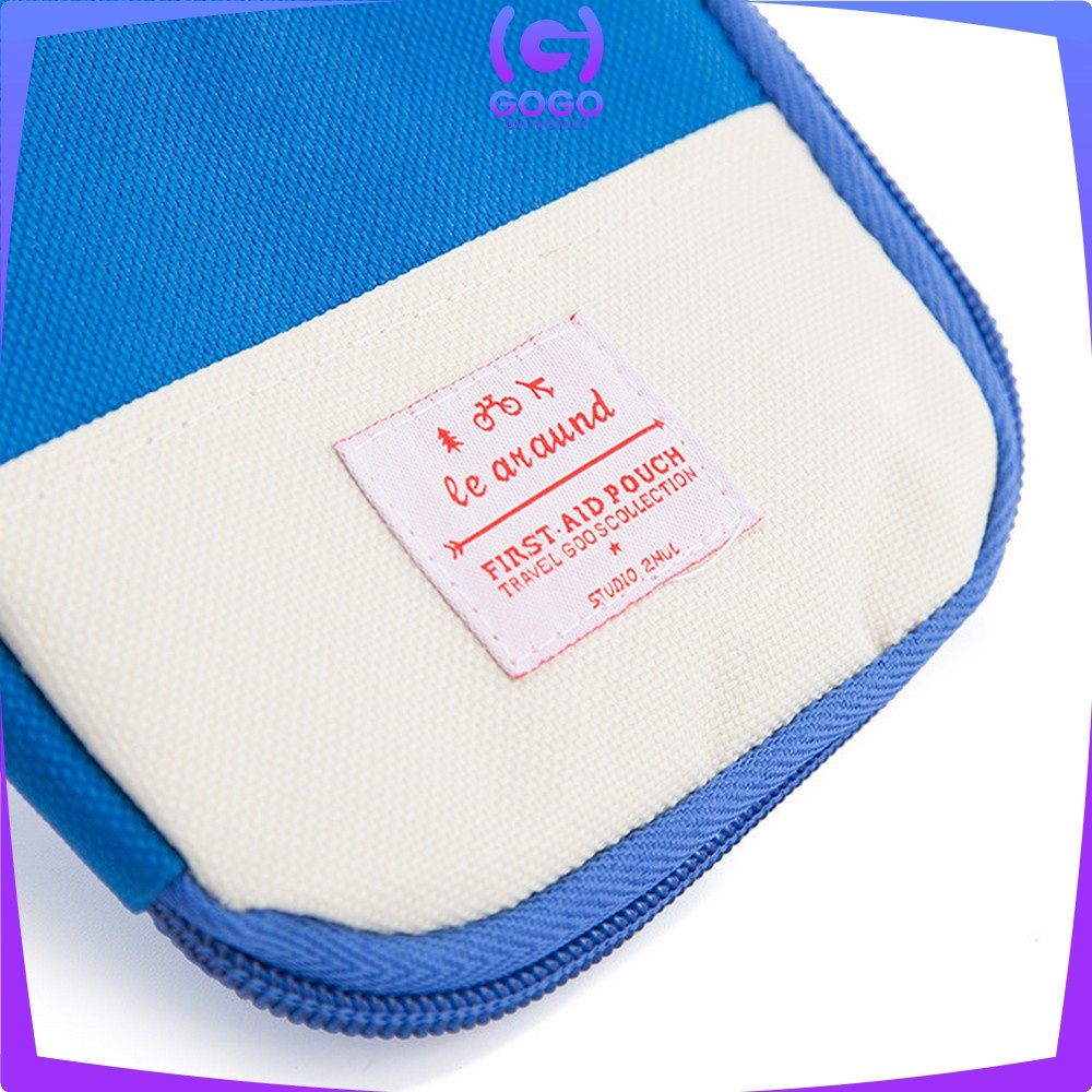 GOGO-T42 Tas Obat P3K / Tempat Obat Peralatan Organized P3K Mini / Travel Organizer Tas Obat / Dompet Obat P3K