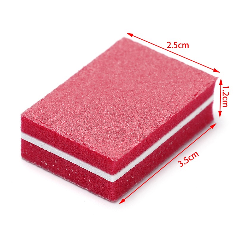 50 PCS Nail Polish Sanding Buffer Strips Nail Double-sided Mini Nail File Blocks