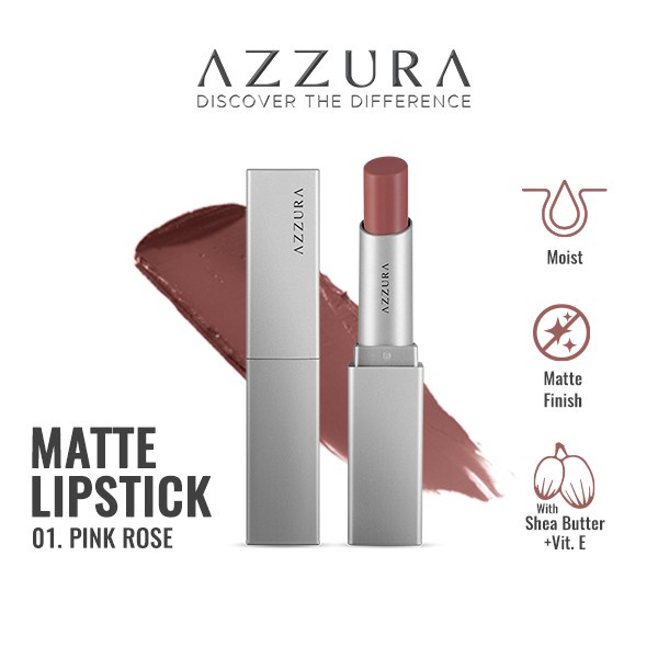 AZZURA Matte Lipstick with Vitamin E dan Shea Butter