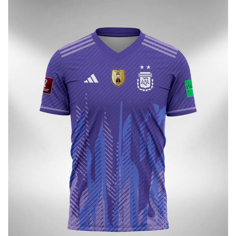 Jersey Argentina Away 2022 2023 Full Printing Freenameset