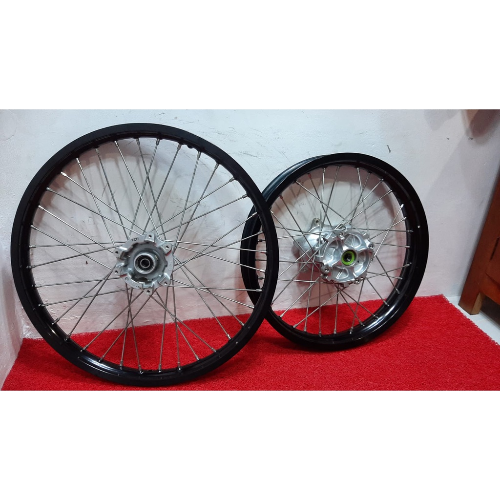 Velg Ori CRF Ring 18/21 Roda Set Original Honda CRF 150 L Tanpa Ban