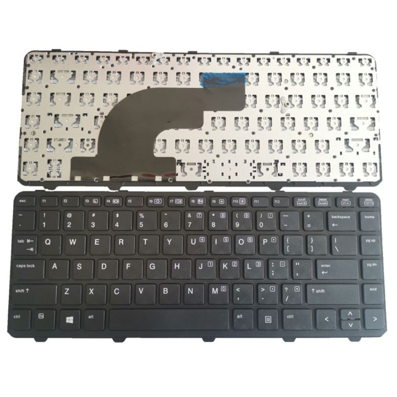 Btsg Untuk HP PROBOOK 640g1 645g1 Keyboard Dengan Frame US 738687-001 Win8 Aksesoris Keyboard Hitam Pengganti Baru