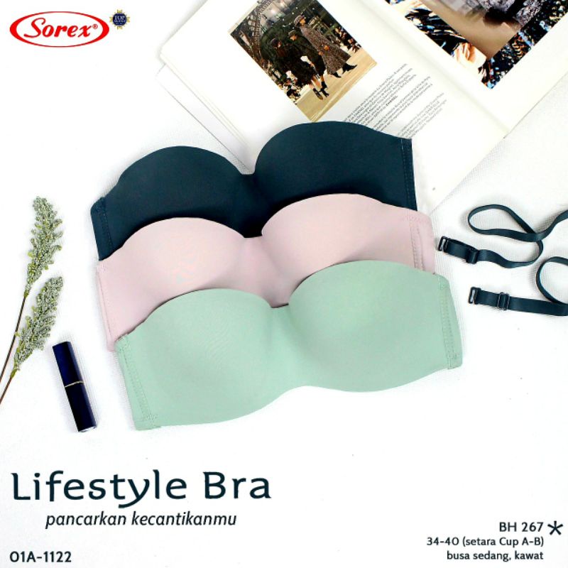 BRA WANITA SOREX ART 267. LIFESTYLE BUSA SEDANG PAKAI KAWAT KAIT:2 SETARA CUP B