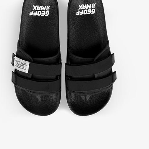 Geoff Max Official - Freddo Black | Slippers | Sandal Pria - 42
