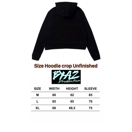 Hoodie BYAZ Crop Oversize Unfinished EMOTICON CRAYON