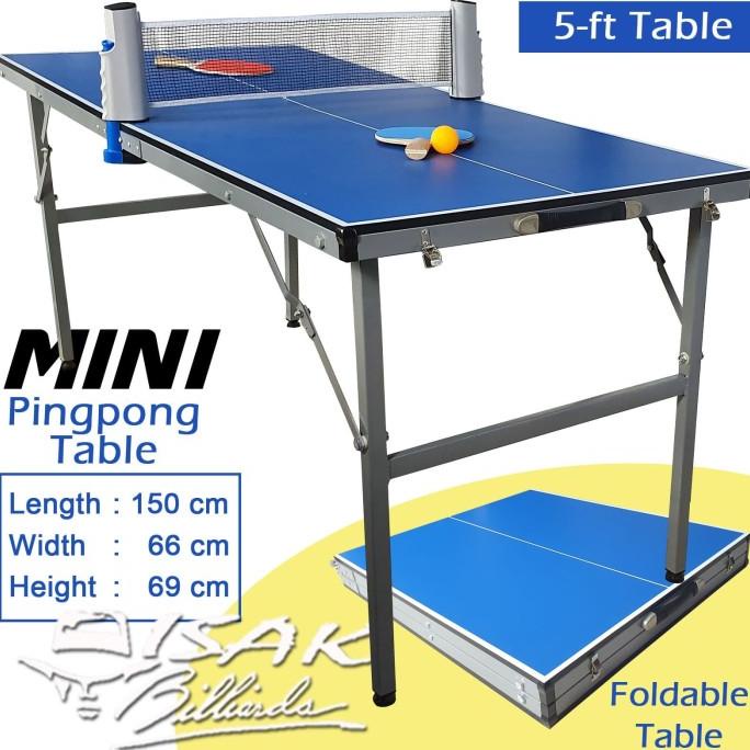 Slazenger Mini 5 ft Table Tennis - Meja Lipat Pingpong Mainan Anak