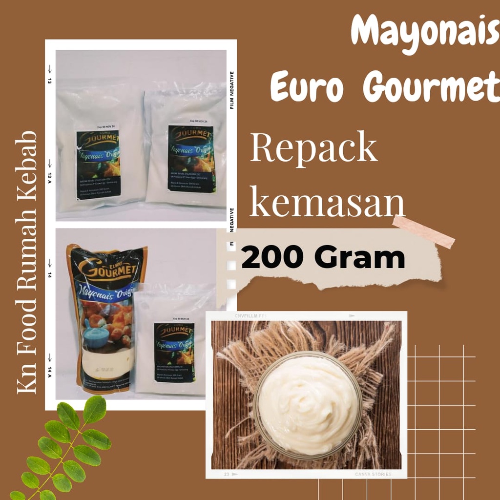 

Euro Gourmet mayonaise 200 gr REPACK / mayones euro repack 200 grm