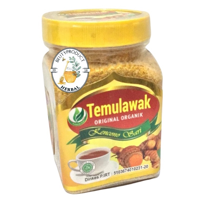 Temulawak organik kencono sari original untuk kesehatan lambung dan pencernaan 250gr