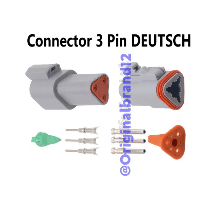 Vk00G9 Soket 3 Pin Deutsch Connector 3 Kit Deutsch