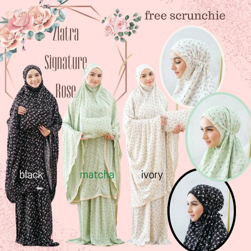 MUKENA RAYON ORI ZLATRA SIGNATURE ROSE SERIES