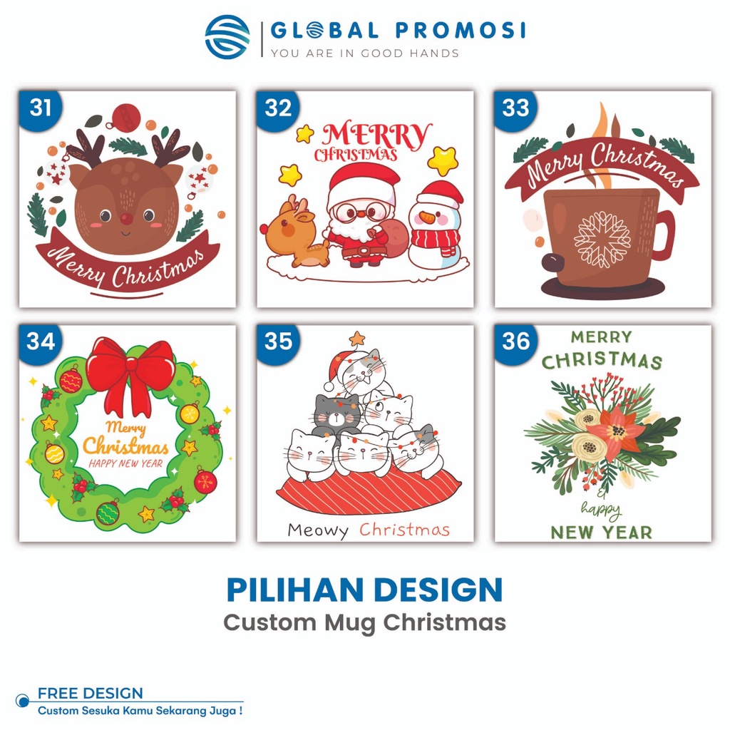 Pilihan Desain Khusus Mug Tema Natal