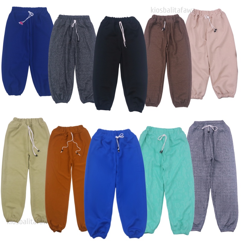 (Anak Laki) Jogger Molly Uk 1-12 Tahun / Joger Pants Celana Panjang Anak Cowok Laki Laki Murah Polos