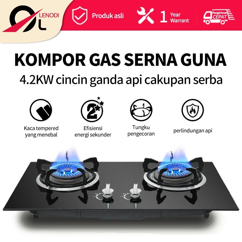 Kompor gas 2 tungku tanam kaca /  kompor tanam 2  tungku tertanam