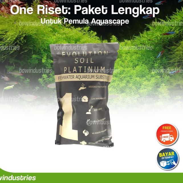 Paket Lengkap Media Tanam Aquascape untuk Pemula ONE RISET
